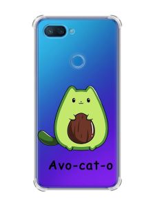 Чохол із потовщеними кутами на Xiaomi Mi 8 Lite :: Котик Авокадо (принт 306)