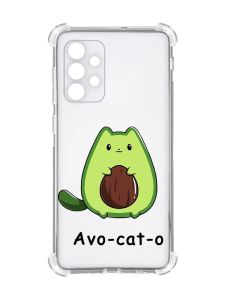 Чохол із потовщеними кутами на Oppo A72 5G :: Котик Авокадо (принт 306)