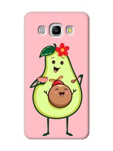 Матовий рожевий чохол на Samsung Galaxy J5(2016) J510 :: Малюк Авокадо (принт 309)