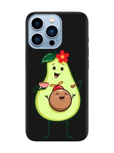 Матовий чорний чохол на Apple iPhone 13 Pro Max :: Малюк Авокадо (принт 309)