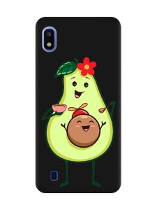 Матовий чорний чохол на Samsung Galaxy A10 (2019) A105 :: Малюк Авокадо (принт 309)