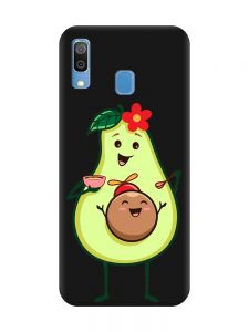 Матовий чорний чохол на Samsung Galaxy A30 (2019) / A20 (2019) :: Малюк Авокадо (принт 309)