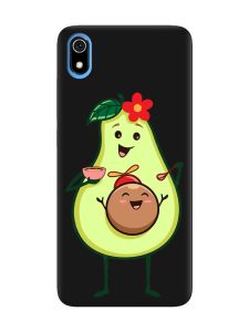 Матовий чорний чохол на Xiaomi Redmi 7A :: Малюк Авокадо (принт 309)