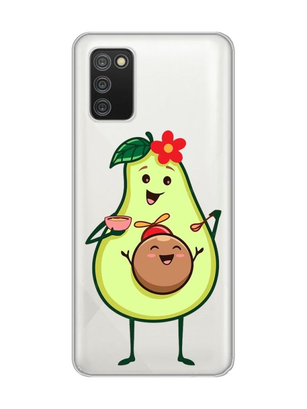 Прозорий чохол для Samsung Galaxy A02s :: Малюк Авокадо (принт 309)