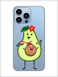 Прозорий чохол на Apple iPhone 13 Pro Max :: Малюк Авокадо (принт 309)