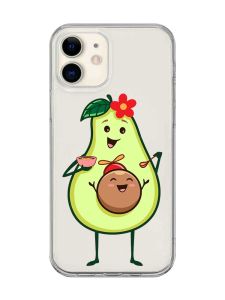 Прозорий чохол на iPhone 12 mini :: Малюк Авокадо (принт 309)