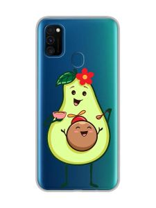 Прозорий чохол на Samsung Galaxy M30s/М21  :: Малюк Авокадо (принт 309)