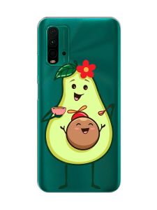 Прозорий чохол на Xiaomi Redmi 9T  :: Малюк Авокадо (принт 309)