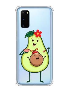 Чохол із потовщеними кутами на Samsung Galaxy S20 Plus :: Малюк Авокадо (принт 309)