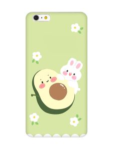 Чохол на iPhone 6+/6 Plus :: Авокадо і зайченя (принт 311)