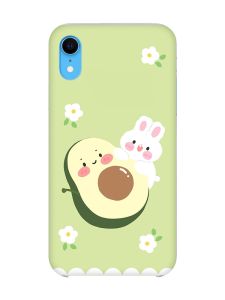 Чохол на iPhone XR :: Авокадо і зайченя (принт 311)