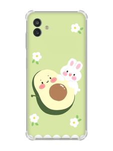 Чохол з потовщеними кутами на Samsung Galaxy M13 5G :: Авокадо і зайченя (принт 311)