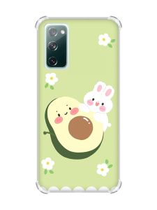 Чохол з потовщеними кутами на Galaxy S20 FE :: Авокадо і зайченя (принт 311)