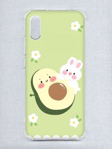 Чохол з потовщеними кутами на Xiaomi Redmi 9A :: Авокадо і зайченя (принт 311)