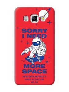 Матовий червоний чохол на Samsung Galaxy J5 (2016) J510 :: Космонавт на скейті (принт 248)