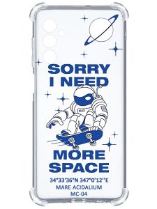 Чохол з потовщеними кутами на Samsung Galaxy A14 5G :: Космонавт на скейті (принт 248)