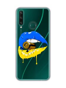 Прозорий чохол на Huawei Y6p :: Губи і патрон (принт 264)