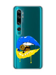 Прозорий чохол на Xiaomi Mi Note 10/Note 10 Pro :: Губи і патрон (принт 264)