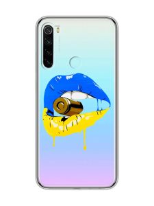 Прозорий чохол на Xiaomi Redmi Note 8  :: Губи і патрон (принт 264)