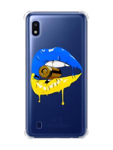 Чохол з потовщеними кутами на Samsung Galaxy A10 (2019)/A105 :: Губи і патрон (принт 264)
