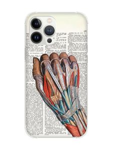 Чохол із потовщеними кутами на iPhone 14 Pro :: Анатомія руки (принт 298)