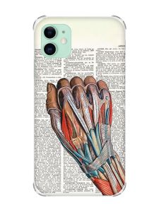 Чохол з потовщеними кутами на Apple iPhone 11 (6.1) :: Анатомія руки (принт 298)
