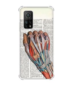 Чохол з потовщеними кутами для Xiaomi Mi 10T/Mi 10T Pro :: Анатомія руки (принт 298)