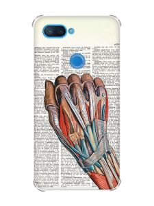 Чохол із потовщеними кутами на Xiaomi Mi 8 Lite :: Анатомія руки (принт 298)