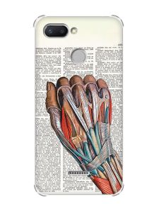 Чохол із потовщеними кутами для Xiaomi Redmi 6 :: Анатомія руки (принт 298)