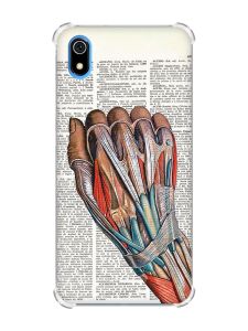 Чохол з потовщеними кутами для Xiaomi Redmi 7A :: Анатомія руки (принт 298)