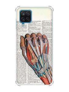Чохол з потовщеними кутами на Samsung A12 4G :: Анатомія руки (принт 298)