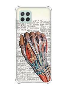 Чохол з потовщеними кутами на Samsung Galaxy A22 4G/M32/M22 :: Анатомія руки (принт 298)