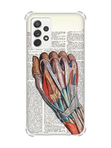 Чохол з потовщеними кутами на Samsung Galaxy A72 :: Анатомія руки (принт 298)