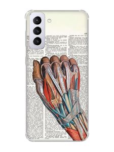 Чохол з потовщеними кутами на Samsung Galaxy S21 Plus :: Анатомія руки (принт 298)