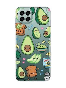 Прозорий чохол на Samsung Galaxy M33 5G :: Милі авокадо каваї (принт 305)
