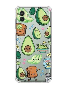 Чохол з потовщеними кутами на Samsung Galaxy M13 5G :: Милі авокадо каваї (принт 305)