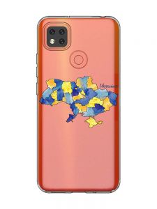 Прозорий чохол для Xiaomi Redmi 9C/10A :: Карта України (принт 261)