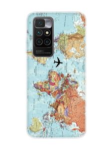 Чохол для Xiaomi Redmi 10 :: Карта світу (принт 318)