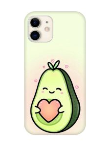 Чохол на iPhone 12 mini :: Кавай авокадо з сердечком (принт 310)
