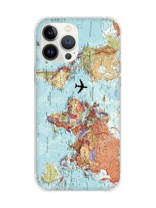 Чохол із потовщеними кутами на iPhone 14 Pro :: Карта світу (принт 318)