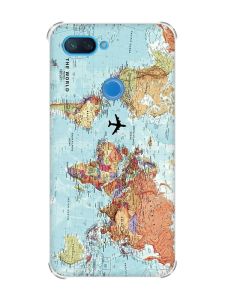 Чохол із потовщеними кутами на Xiaomi Mi 8 Lite :: Карта світу (принт 318)