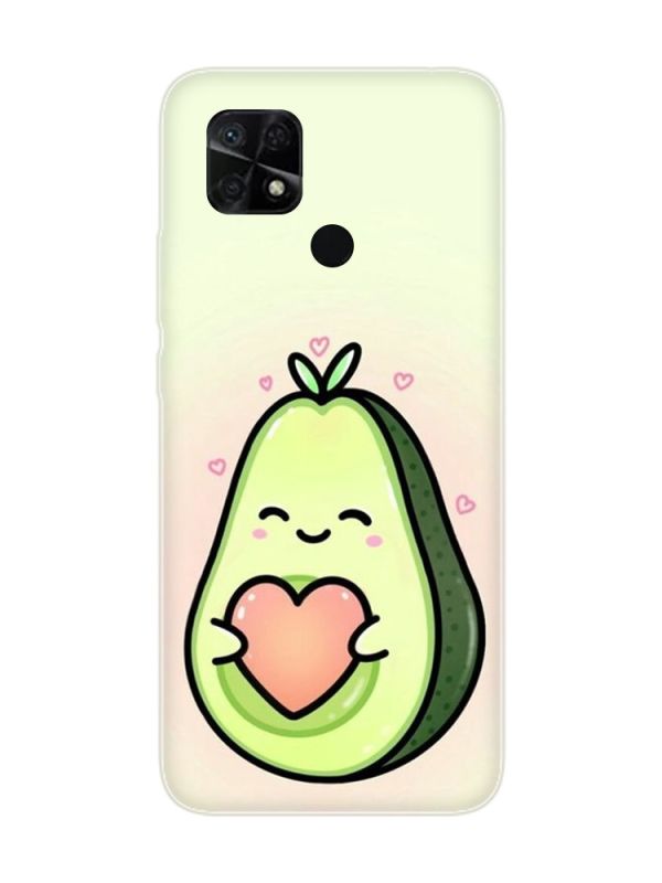Чохол на Xiaomi Redmi 10C :: Кавай авокадо з сердечком (принт 310)