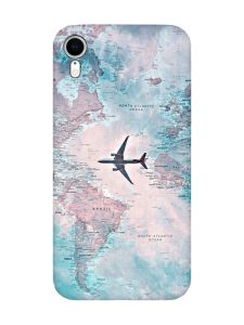 Матовий чохол з чорними боками на Apple iPhone XR :: Подорожі. Карта (принт 317)