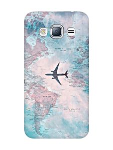 Матовий чохол з чорними боками на Samsung Galaxy J3 / J310 :: Подорожі. Карта (принт 317)