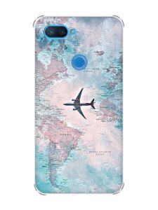 Чохол із потовщеними кутами на Xiaomi Mi 8 Lite :: Подорожі. Карта (принт 317)