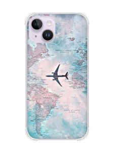 Чохол із потовщеними кутами на iPhone 14 :: Подорожі. Карта (принт 317)