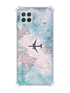 Чохол із потовщеними кутами на Samsung Galaxy A22 5G / A22s 5G :: Подорожі. Карта (принт 317)