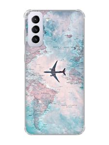 Чохол з потовщеними кутами на Samsung Galaxy S21 Plus :: Подорожі. Карта (принт 317)