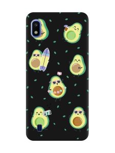 Матовий чорний чохол на Samsung Galaxy A10 (2019) A105 :: Авокадо на відпочинку (принт 302)