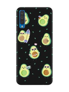 Матовий чорний чохол на Samsung Galaxy A50 (2019) A505 :: Авокадо на відпочинку (принт 302)